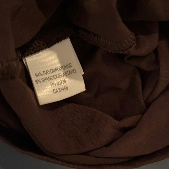 Cowl Neck Open Back Fitted Blouse - Picture 6 of 6